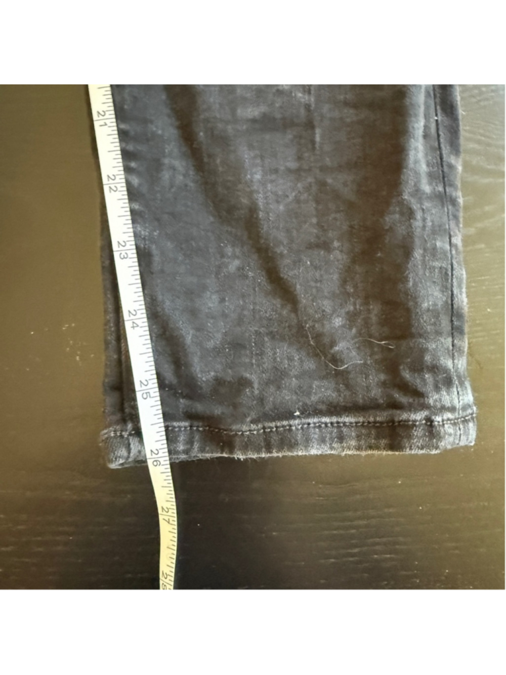 LOFT Black Curvy Skinny Denim Pants Size 32 / 14 - Picture 6 of 9
